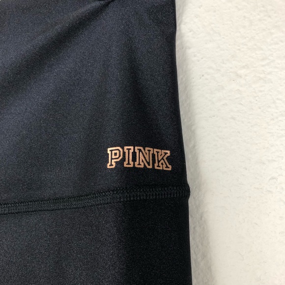 🔹sold🔹VS Pink Black Mesh High Waist Leggings - Picture 4 of 6